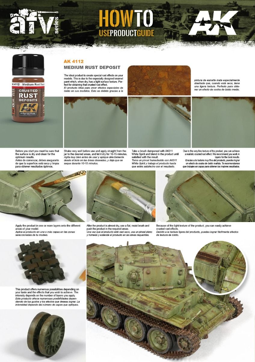 AK Interactive: Weathering Products - Medium Rust Deposit