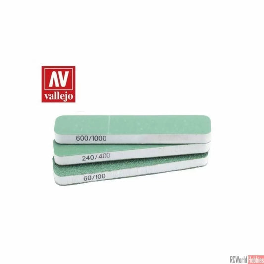 Vallejo: Hobby Tools - FlexiSander Dual Grit x3 (90x19x6mm)