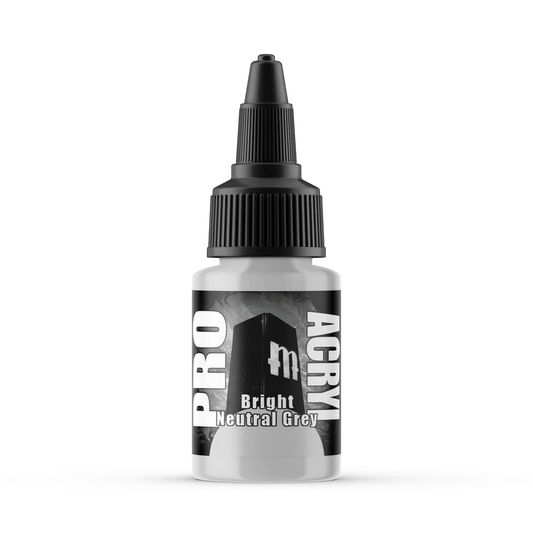 Monument Hobbies: Pro Acryl: Bright Neutral Grey 22ml