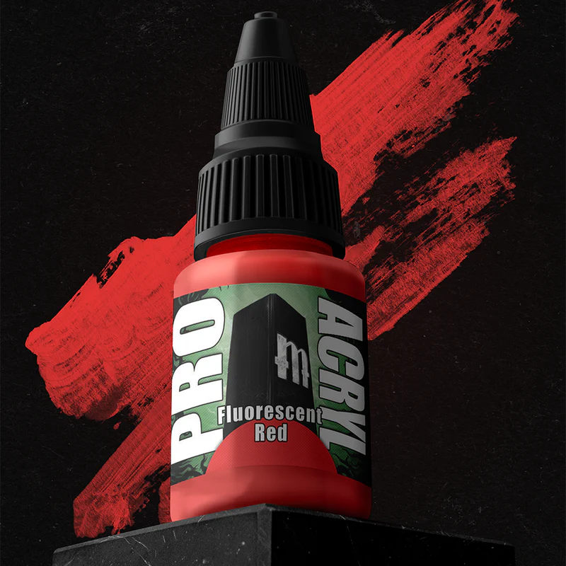 Monument Pro Acryl: Fluorescent Red 22ml