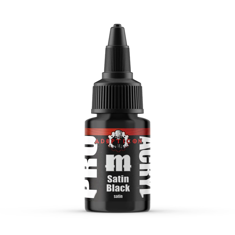 Monument Hobbies: Pro Acryl: Adepticon - Satin Black 22ml