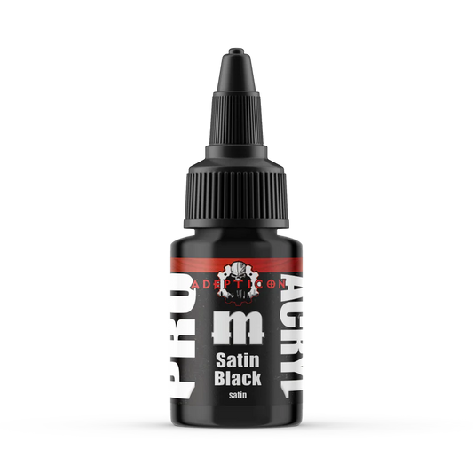 Monument Hobbies: Pro Acryl: Adepticon - Satin Black 22ml