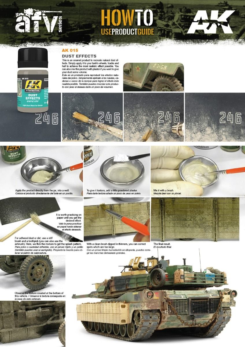 AK Interactive: Weathering Products - Dust Effects