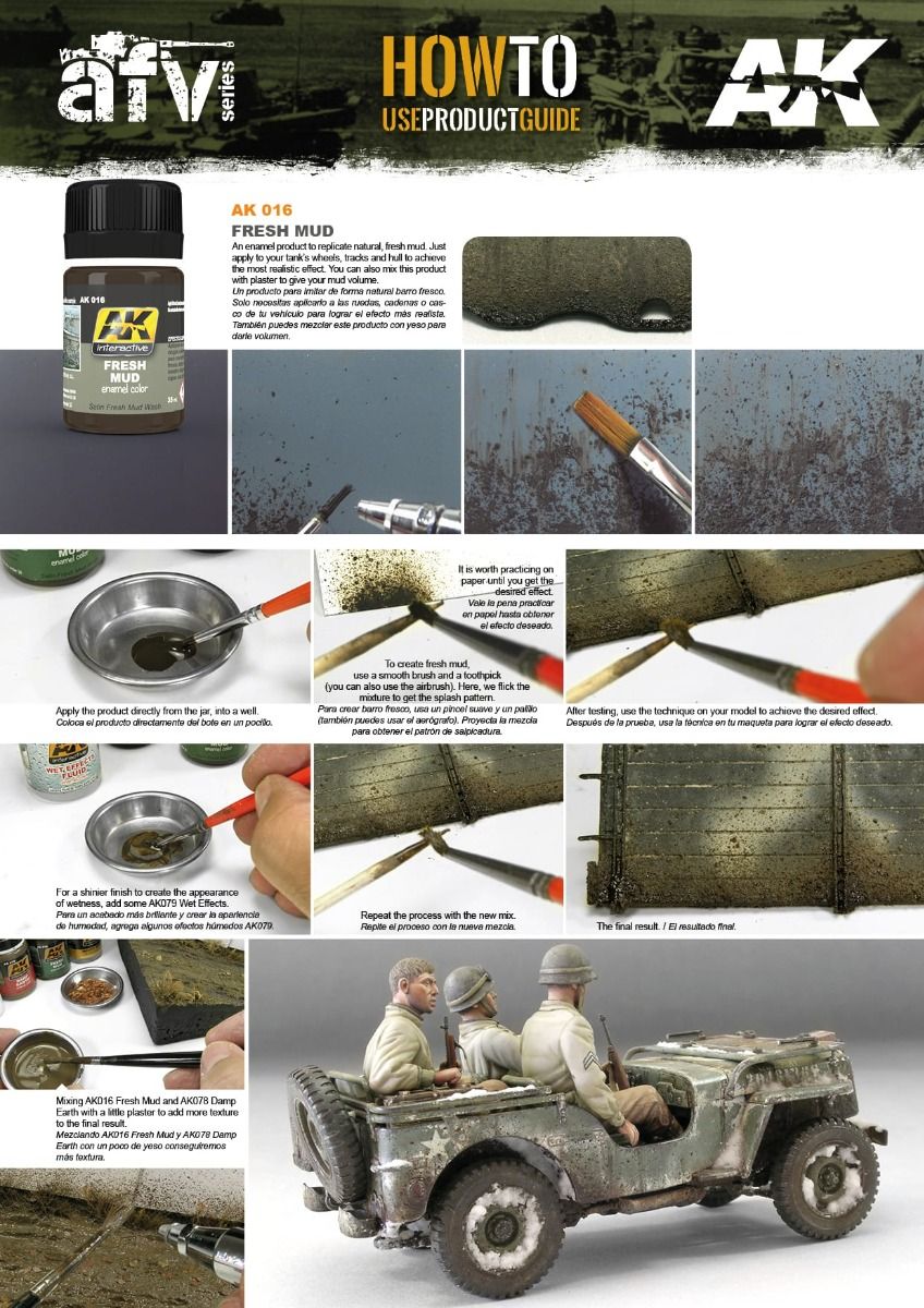 AK Interactive: Weathering Products - Fresh Mud Effects
