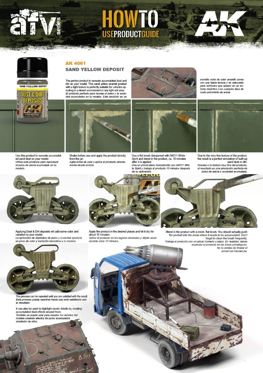 AK Interactive: Weathering Products - Sand Yellow Deposit