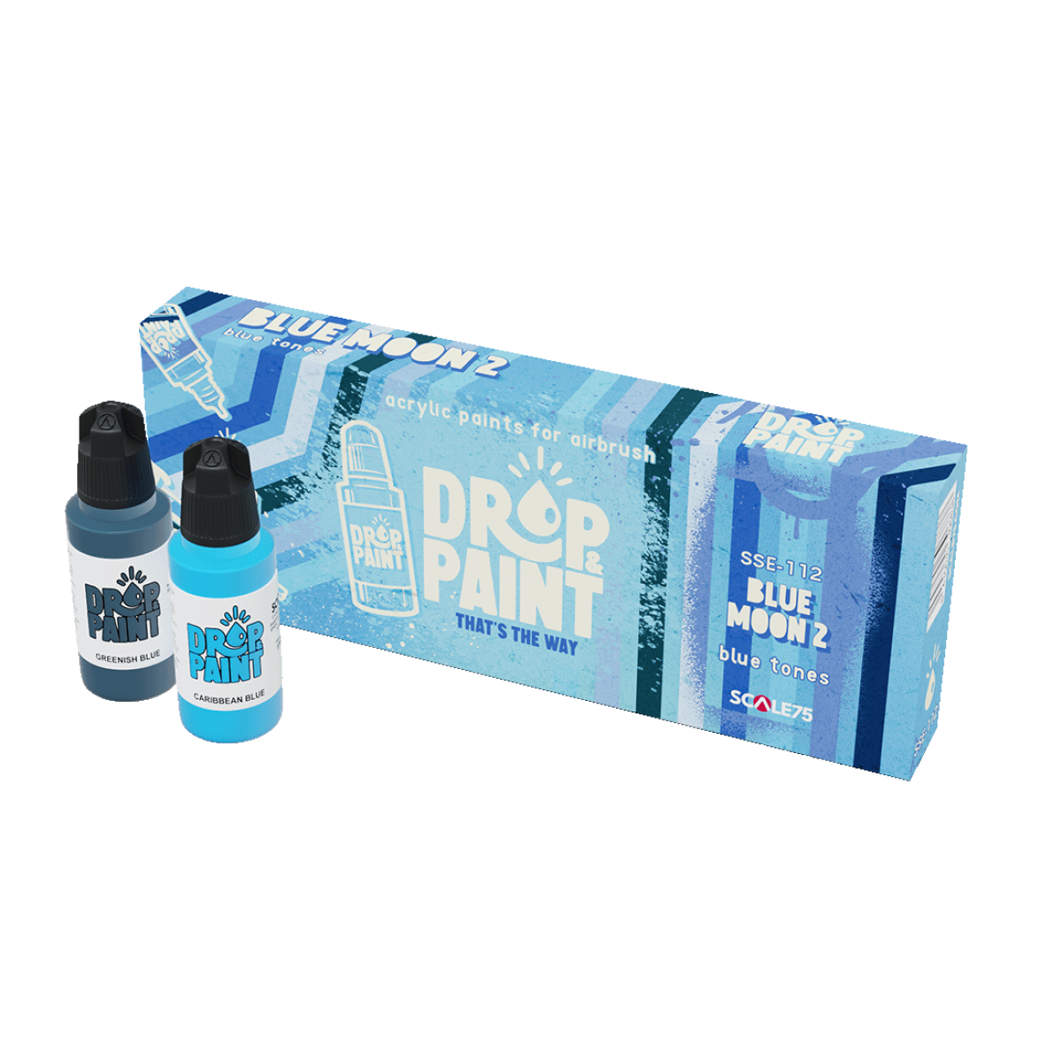 Scale75: Drop & Paints - Blue Moon 2 Paint Set