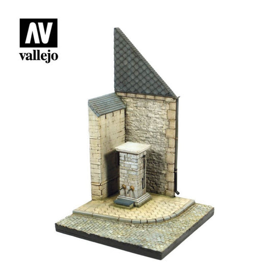 Vallejo: Scenics Bases 1/35 -Street Corner with Waterpump