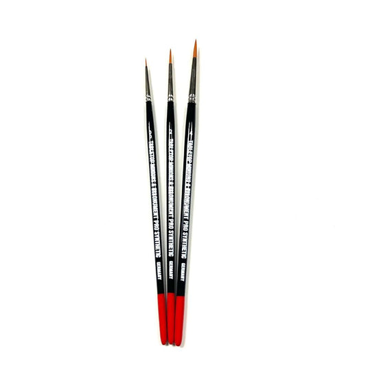 Monument Pro Synthetic Sets: Table Top Minions Artist 3 Brush Set