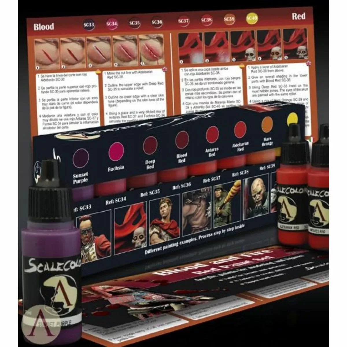 Scale 75: Scalecolor: Blood and Fire Paint Set - NO BOX