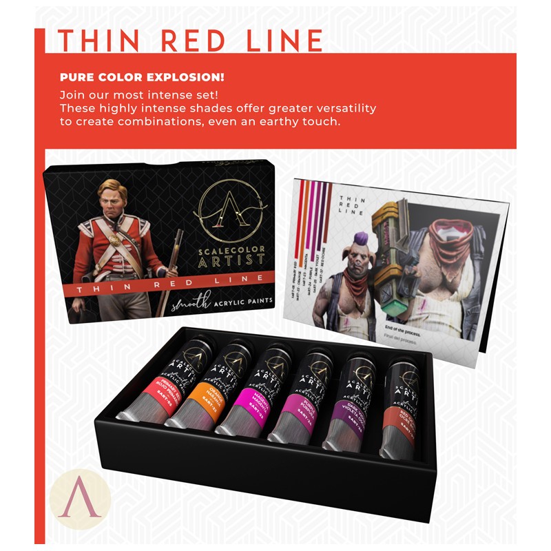 Scale75: Scalecolor Artist Thin Red Line Set